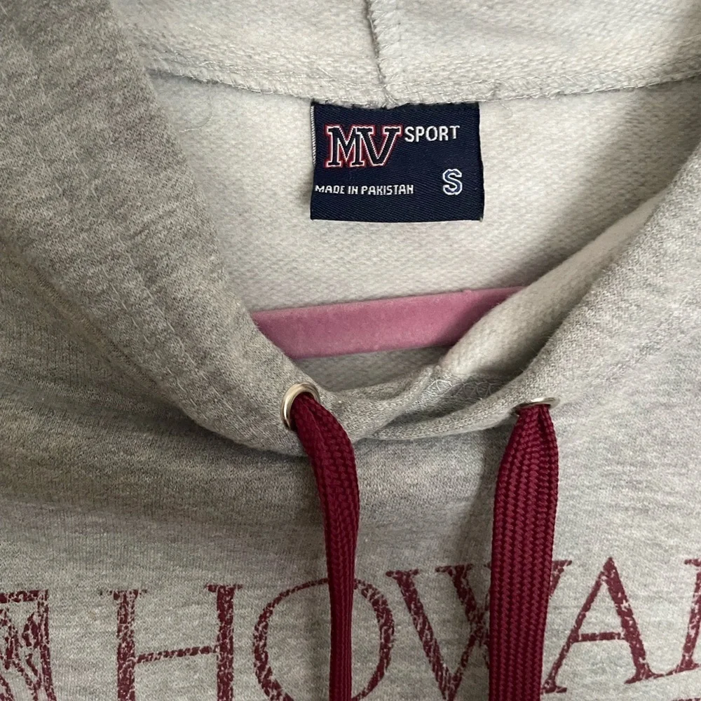 Howard Community College Gray and Maroon Men's Hoodie size small